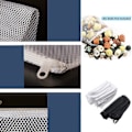 Miniatyrbilde 3 av 5: Akvariefilterpose, 40 stk. Meshpose med glidelås, nylon akvariefilterpose