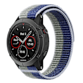 Miniatyrbild 2 av 5: För Garmin Tactix 7 Pro/Fenix 7X/Fenix 6X Pro 26mm Sömnad Klockarmband Justerbar Nylon Loop Green Blue