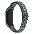 Miniatyrbillede 1 af 5: Strækbart nylon anti-ridse justerbar håndledsrem til Xiaomi Mi Band 3/4, med sort urramme Style 4