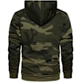 Miniatyrbillede 2 af 5: Herre Hættetrøjer Pullover Camo Hættetrøje Patchwork Top Langærmet Hættetrøje