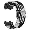 Miniatyrbillede 1 af 5: Nylon Flettet Justerbar Loop Urrem til Huami Amazfit T-Rex 2 Black  White