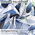 Miniatyrbillede 2 af 5: Bruseforhæng, Badeværelsesforhæng med 12 Kroge, Vandtæt Polyester Blue Eucalyptus