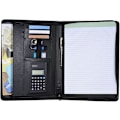 Miniatyrbilde 1 av 5: A4 Business Leatherette Portfolio Profesjonell Skrivemappe Dokumentorganisator A4 PU Papp Lær Glidelås med Kalkulator Kortholder Notat