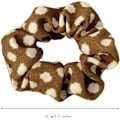 Pikkukuva 2 / 4: Leopardikuvioiset hiusdonitsit, eläinkuvioiset donitsit, 3 kpl poninhäntäpidikkeitä Brown  White dot