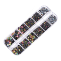 Miniatyrbillede 1 af 5: Fladryggede Rhinestones Krystal Fladryggede Sten Runde Krystal Rhinestones Til Håndværk colorful