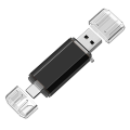 Miniatyrbild 1 av 5: Höghastighets 64 GB roterande USB-enhet - OTG-funktion för smartphones, surfplattor, PC - Vit Black 128GB