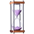 Miniatyrbild 4 av 5: Träbotten fyrkantig glas timglas 60 minuter Intressant tid Timer Hem prydnader Kök timglas timme Meter