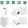Pikkukuva 2 / 5: Mini valokuvatulostin A6 mini tasku lämpötulostin langaton BT valokuvalaput kuitit toiminto valokuva AR valokuva USB-kaapelilla 9 rullaa keltaista lämpöpaperia white
