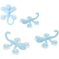 Miniatyrbillede 4 af 5: Børneknager 2 stk. Gecko Form Vægknage med 4 Sugekopper til Børneværelse Soveværelse Nøgle Paraply Håndklæde Hue Frakkeholder