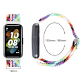 Miniatyrbilde 5 av 5: Flettet klokkereim for Huawei Band 7, erstatningsarmbånd med justerbar spenne Red