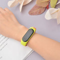 Miniatyrbillede 2 af 5: Strækbart Nylon Solo Loop Justerbart Armbånd Til Xiaomi Mi Band 5 / Band 6 / Band 7 Sports Elastik Rem Blue  White