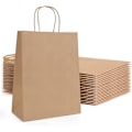 Miniatyrbillede 1 af 5: 18 Gavepose, Kraftpose, Papirpose, 23 * 12 * 30cm Kraftpose, Gavepose, Kraft