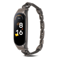 Miniatyrbillede 2 af 5: Metalrem med urkasse til Xiaomi Mi Band 5 / 6, delikat kobberkæde udskiftningsurrem Black