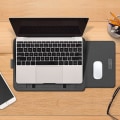 Miniatyrbilde 2 av 5: 4 stk./sett Bærbar Veske for 11~17-tommers Bærbare Datamaskiner, PU-Lær Oppbevaringsveske med Stativ/Håndtakstropp Black 13 to 14 inch Laptop