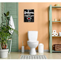 Miniatyrbild 4 av 4: Badrumsskylt Väggkonst Dekor, Roliga Badrum Citat Detta Är Ett Badrum Inte Ett Internetkafé Skylt Liten Och Söt Canvas Konstverk För Badrum Toalett Dekor