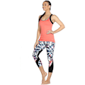 Miniatyrbilde 2 av 5: Trenings-yogatopp for kvinner med innebygd BH, sportsfitness-topper med stropper i ryggen Pink S