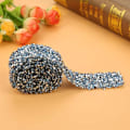 Miniatyrbillede 3 af 5: Rhinestone Bånd Wrap Diamant Mesh Wrap Rulle Glitrende Krystaldekorationer til Bryllup Fødselsdagsgaveindpakning, 2 yard 3CM Bred 180cm Lang (Lyseblå)