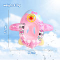 Miniatyrbild 1 av 4: Barnuppblåsbar pool flytring simring säte båt baby flygplansdesign style3
