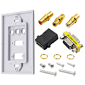 Miniatyrbild 4 av 5: 3rca+hdmi+vga Väggplatta Hdmi Komponent Komposit Audio Video Laddningsuttag Vägguttag  (3rca & Hdmi & Vga) Rca&hdmi&vga