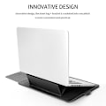 Miniatyrbilde 3 av 5: 4 stk./sett Bærbar Veske for 11~17-tommers Bærbare Datamaskiner, PU-Lær Oppbevaringsveske med Stativ/Håndtakstropp Brown 13 to 14 inch Laptop