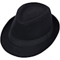 Miniatyrbilde 1 av 4: Acsergery Herre Klassisk Manhattan Trilby Fedora Hatt Jazz Caps Gave