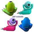 Miniatyrbillede 4 af 5: Stjerne Måne Dyr Projektor LED Projektor 6 Billedsensor EU Stik Natlampe Børn Baby Red