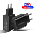 Miniatyrbilde 3 av 5: 20w Type C USB Hurtiglader Mobiltelefonlader Strømadapter Reiselader