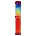 Pikkukuva 3 / 3: Nyloninen kellon ranneke Coros Pace 2/Apex 42mm -kelloille, 20mm kuvioitu säädettävä punottu lenkkiranneke Colorful Fluid