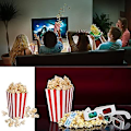 Pikkukuva 3 / 5: Popcorn-rasiat - Raidalliset paperiset lahjarasiat juhliin ja elokuva-iltoihin (50 kpl)