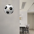 Miniatyrbillede 3 af 3: Kreativ Vægur Akryl Fodbold Design Hængeur Lydløs Bevægelse Dekorativ Vægure Indretning til Stue Soveværelse Studie