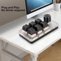 Pikkukuva 4 / 4: Punainen Kytkin Makronäppäimistö Plug and Play Ergonominen Mukautetut Nupit USB Mini Näppäimistö Pöytätietokoneelle 6 Näppäintä 1 Nuppi