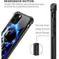 Miniatyrbilde 3 av 4: Deksel Kompatibelt med iPhone 11 Pro Max, Skaller med 4 Hjørner Støtsikker Beskyttelse Myk Silikon TPU Støtfanger og Hard PC Mønster Bakdeksel for iPhone