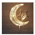 Miniatyrbild 1 av 5: Led-stjärna Rattan ihålig form skrivbordslampa Juldekoration size4