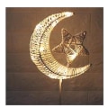 Miniatyrbillede 1 af 5: LED Stjerne Rattan Hul Form Bordlampe Juledekoration size4