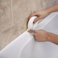 Miniatyrbilde 1 av 5: Tetningslist for bad, dusj, vask og badekar, hvit PVC selvklebende vanntett veggklistremerke for bad, vask, badekar, toalett
