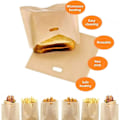 Miniatyrbillede 3 af 5: Toastposer Genanvendelige Non-stick Lommer Sandwich Toastposer 3 Stk, Toastposer Vaskbar Gave