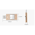 Miniatyrbillede 4 af 4: 128gb Flash Drive, 4-i-1 Usb C-formet Memory Stick, Photo Stick Ekstern Lagerplads Thumb Drive Kompatibel Med Iphone Ipad Android Computer.
