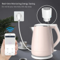 Miniatyrbilde 4 av 9: Smart Life App Fjernkontroll WiFi Trådløs Mini EU Strøm WiFi Smart Socket Plugg