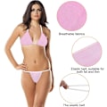 Miniatyrbild 3 av 5: Althee 100-pack Engångsunderkläder för Kvinnor Engångs Bikini Engångs Kroppsomslag Underkläder T String S-2xl S