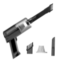 Miniatyrbild 2 av 5: Tryckluftsdammsugare & Mini-dammsugare för tangentbord, Ny generation av tryckluftspray, Bärbar elektrisk luftburk, Sladdlös blåsare för rengöring av datorer K Black