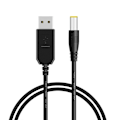 Miniatyrbild 1 av 5: Usb Boost-omvandlare för DC 9v 12v Usb Step-up-anslutningskabel för DC 5.5x 2.1mm