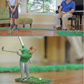 Miniatyrbild 2 av 4: Golf inomhus minigolfspel Golf, barn interaktivt action golfspel, man inomhus golfspel inomhus minigolfspel set bärbar