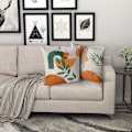 Miniatyrbillede 5 af 5: Mid Century Moderne Pyntepudebetræk Abstrakt Boho Pudebetræk Geometrisk Minimalistisk Dekorativt Pudebetræk 18x18 Sæt med 4 til Sofa Hjem Sofa