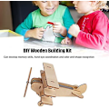 Miniatyrbillede 4 af 5: Træ Solcelle Puslespil Legetøj Ikke-giftigt 3D Træ Puslespilssæt Søde Former 3D Træ Puslespil Model Glatte Kanter Til Uddannelse (wct-069 Solcellefly) WCT-076 Solar Windmill C