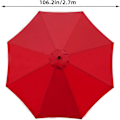 Miniatyrbillede 2 af 3: Udskiftningsdug til parasol - Parasol udskiftningsbetræk - Anti-ultraviolet - Udendørs parasol udskiftningsdug - Udskiftnings solbeskyttelseskappe (Re