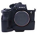 Pikkukuva 3 / 5: PU-nahkainen kameran pohjakotelo, suojaava puolikotelo Sony A7M4/A1/A7S III/A7S3/A7R5 -kameroille Black