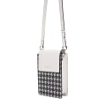 Miniatyrbild 4 av 5: Magnetisk knappsplicing Gird PU läder crossbody väska liten axelväska för resor, dagligt bruk Beige