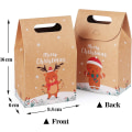 Miniatyrbilde 5 av 5: Kraftpapir Gaveposer Med Håndtak, Pakke Med 24 Julepapirposer Gaveposer - Juleposer Sjokolade Godteri Organiserings Gaveeske Til Jul Bursdag 12 pieces