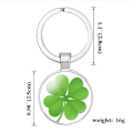 Miniatyrbillede 2 af 2: Kløver Tin Nøglering 9 Farver$nøglering Gave Til Mor Gaver Til Kone Gaver Nøglering Søde Familiesmykker Gaver Til Fødselsdagsgaver, piger$nøglering Nøgl Four leaf clover