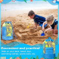 Miniatyrbillede 5 af 5: Strandlegetøjstaske, Stor Mesh Strandtaske, Foldbar Genanvendelig Mesh Strandlegetøjstaske, Strandlegetøjsopbevaringstaske til Børnelegetøj Blue